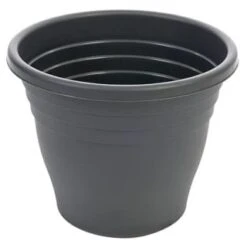 B&M Ascot Round Planter Black 47.5cm