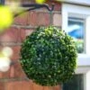Solar Powered Topiary Ball - White LED 28cm -Outdoor Garden Store 3069331 hanging topiary night11
