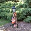 B&M Garden Gnome With Solar Lamp Post - Purple 1 B&M Garden Gnome With Solar Lamp Post - Purple -Outdoor Garden Store 307140 gnome with solar lamp post 71