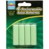 B&M Rechargeable Solar Batteries 4pk -Outdoor Garden Store 318944 4 rechargeable solar batteries1