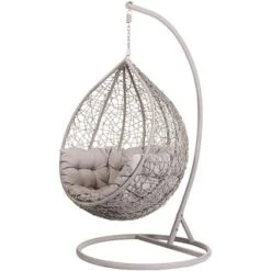B&M Siena Hanging Egg Chair 10 B&M Siena Hanging Egg Chair -Outdoor Garden Store 331302 hanging egg chair 2