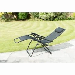 Vancouver Zero Gravity Relaxers - Black 2pk 10 Vancouver Zero Gravity Relaxers - Black 2pk -Outdoor Garden Store 331324 2 zero gravity relaxers black 3