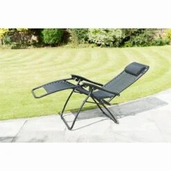 Vancouver Zero Gravity Relaxers - Black 2pk 11 Vancouver Zero Gravity Relaxers - Black 2pk -Outdoor Garden Store 331324 2 zero gravity relaxers black 4