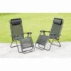 Vancouver Zero Gravity Relaxers - Black 2pk -Outdoor Garden Store 331324 2 zero gravity relaxers black 5