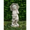 B&M Girl With Umbrella Garden Statue -Outdoor Garden Store 331543 girl with umbrella garden statue