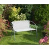 B&M Sorrento Rattan Effect Bench 1 B&M Sorrento Rattan Effect Bench -Outdoor Garden Store 332609 sorrento rattan effect bench