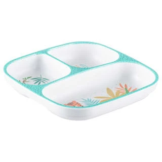 B&M Little Safari Small Kids Platter - Blue 4 B&M Little Safari Small Kids Platter - Blue - Image 2