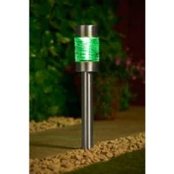 B&M Sicily XL Solar Post Lights 3pk -Outdoor Garden Store 341969 sicily 3pk xl post lights green1