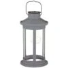 Solar Lantern With Micro LED Bulb - Grey 1 Solar Lantern With Micro LED Bulb - Grey -Outdoor Garden Store 341989 lantern with micro bulb led grey