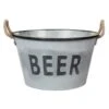 B&M Large Galvanised 'Beer' Bucket Planter -Outdoor Garden Store 342027 large drinks buckets beer1