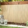 Artificial Bamboo Screening 4 X 1m - Natural -Outdoor Garden Store 342461 all purpose pvc cane screen natural