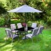 Madison Premium 8pc Patio Set -Outdoor Garden Store 353309 madison grey padded 8pc patio set 4
