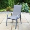 Dakota Stacking Chair -Outdoor Garden Store 353314 seattle stacking chair grey