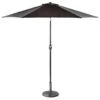 Crank Handle Parasol 2.7m - Black 1 Crank Handle Parasol 2.7m - Black -Outdoor Garden Store 353335 crank tilt handle parasol 2 7m black