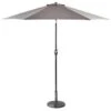 Crank Handle Parasol 2.7m - Grey 2 Crank Handle Parasol 2.7m - Grey -Outdoor Garden Store 353337 crank tilt handle parasol 2 7m grey