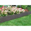 Rattan Effect Border Fence 4pk - Brown -Outdoor Garden Store 353517 4pk rattan effect border brown