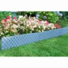 Rattan Effect Border Fence 4pk - Grey -Outdoor Garden Store 353517 4pk rattan effect border grey