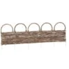 Deluxe Rattan Border Fence 92 X 28cm -Outdoor Garden Store 353567 wicker fence 92x28cm1