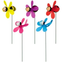B&M Insect Wind Spinning Stake - Ladybird -Outdoor Garden Store 353661 wind spinning stake main 2