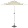 Crank Handle Parasol 2.7m - Cream -Outdoor Garden Store 365336 premium crank and tilt parasol 2.7m cream
