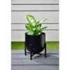 B&M New York Planter Large - Black -Outdoor Garden Store 366546 new york planter on stand large