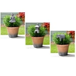 B&M Garden Plant Pot Stick - Pagoda -Outdoor Garden Store 366585 garden pot sticks group