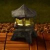 B&M Resin Solar Pogoda -Outdoor Garden Store 366612 resin solar pagoda