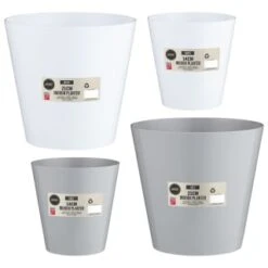 Indoor Planter 14cm - Grey -Outdoor Garden Store 369890 369891 369892 369893 21cm indoor planter grey 1