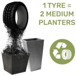 B&M Sonata Planter 33cm - Slate 10 B&M Sonata Planter 33cm - Slate -Outdoor Garden Store 377687 377689 377691 377694 377698 377702 sonata planter slate pewter 33cm 50cm 70cm 1
