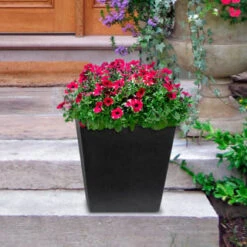 B&M Sonata Planter 33cm - Slate 9 B&M Sonata Planter 33cm - Slate -Outdoor Garden Store 377687 sonta planter slate 33cm 2