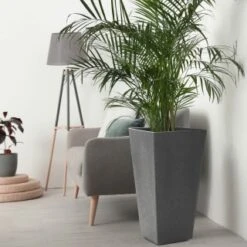 B&M Sonata Planter 71cm - Pewter -Outdoor Garden Store 377702 sonata planter pewter 70cm 2