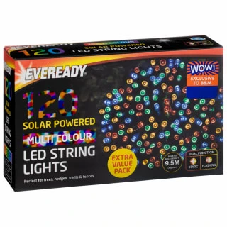 Eveready Solar Powered LED String Lights 120pk - Multicolour 4 Eveready Solar Powered LED String Lights 120pk - Multicolour - Image 2