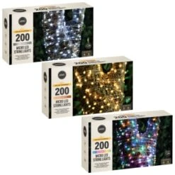 Solar Powered Micro LED Lights 200pk - Cool White 9 Solar Powered Micro LED Lights 200pk - Cool White -Outdoor Garden Store 379225 379228 379230 200 solar powered micro led string lights group 1