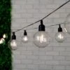 Edison Style Light Bulb String Lights 10pk 2 Edison Style Light Bulb String Lights 10pk -Outdoor Garden Store 379264 botanical garden 10 solar powered xl bulb string lights warm white led