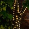 Solar Powered 10m Micro LED Rope Light - Warm White -Outdoor Garden Store 379267 10m tube string light 100 warm white leds 2