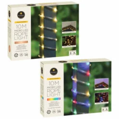 Solar Powered 10m Micro LED Rope Light - Multicolour -Outdoor Garden Store 379267 379269 mason and jones 10m micro led rope lights main