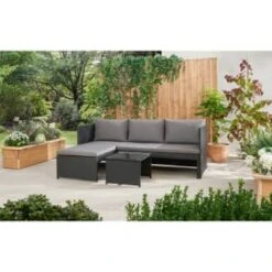 Bali Reversible Rattan Effect Corner Sofa Set -Outdoor Garden Store 379297 379461 bali reversible rattan corner set