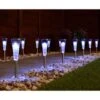 Solar Powered Stainless Steel Post Lights - Cool White 15pk 2 Solar Powered Stainless Steel Post Lights - Cool White 15pk -Outdoor Garden Store 379320 15pk solar powered stainless steel post lights cool white led