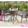 Valencia Armchair Bistro Set 3pc -Outdoor Garden Store 379329 valencia rattan effect bistro set 3pc