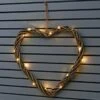 Solar Powered Wicker Heart - White LED 1 Solar Powered Wicker Heart - White LED -Outdoor Garden Store 379337 scandi coast solar powered 45cm wicker heart 20 warm white led