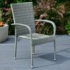 Sorrento Rattan Effect Stacking Chair -Outdoor Garden Store 379350 sorrento rattan effect stacking chair