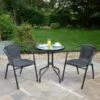 B&M Bali 3 Piece Bistro Set -Outdoor Garden Store 379355 bali 3 piece bistro set