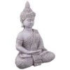 B&M Large Decorative Stone Buddha -Outdoor Garden Store 379356 large decorative stone buddha