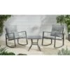 Madison Premium Rocking Bistro Set 3pc -Outdoor Garden Store 379367 379480 madison rocking 3 piece bistro set
