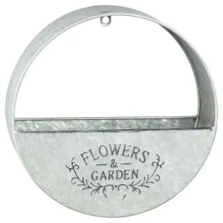 B&M Flowers And Garden Galvanised Wall Planter 3 B&M Flowers And Garden Galvanised Wall Planter