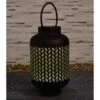 Marrakesh XL Metal Solar Powered Lantern - Metallic Gold -Outdoor Garden Store 379378 marrakesh matt finish lantern