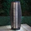 Bali Solar Powered Floor Lamp - Black 69cm -Outdoor Garden Store 379429 bali solar powered 69cm black floor lamp warm white led
