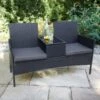 Bali Rattan Effect Tete-a-Tete 2 Bali Rattan Effect Tete-a-Tete -Outdoor Garden Store 379468 bali rattan effect tete a tete set