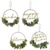 B&M Botanical Garden Hanging Hoop With Slogan -Outdoor Garden Store 379615 botanical garden metal hoop with gold wording and leaves main