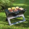 B&M Folding Flat BBQ -Outdoor Garden Store 379683 folding flat barbeque